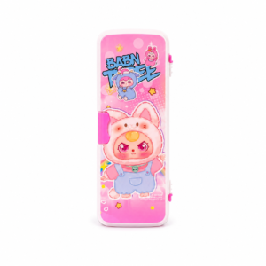 labubu babn three pencil box for kids | cute cartoon pencil case