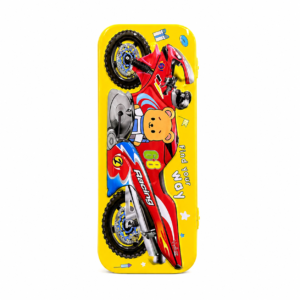 metal bike pencil box for kids | racing theme pencil case