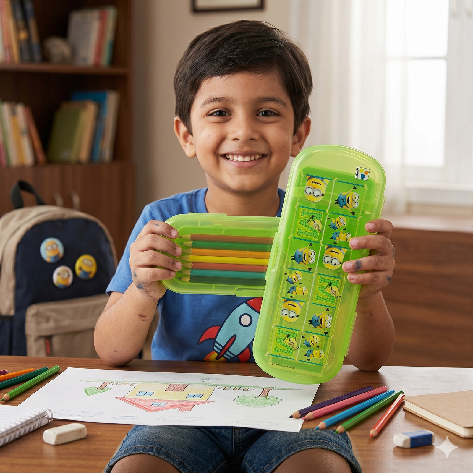 atlas pencil box with time table for kids | cartoon pencil case atlas pencil box with time table for kids | cartoon pencil case