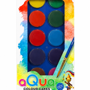 doms aqua colour cakes 12 shades | water colour paint set