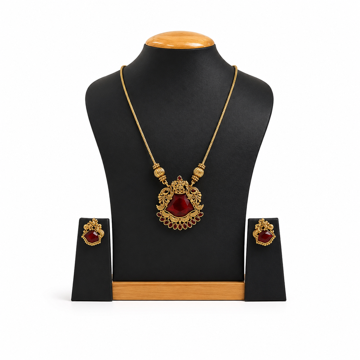 cc mala long pathakkam maroon | traditional ethnic necklace cc mala long pathakkam maroon | traditional ethnic necklace